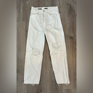 Wild Fable Ripped White Denim Pants